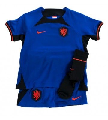Holland Replika Babytøj Udebanesæt Børn VM 2022 Kortærmet (+ Korte bukser)